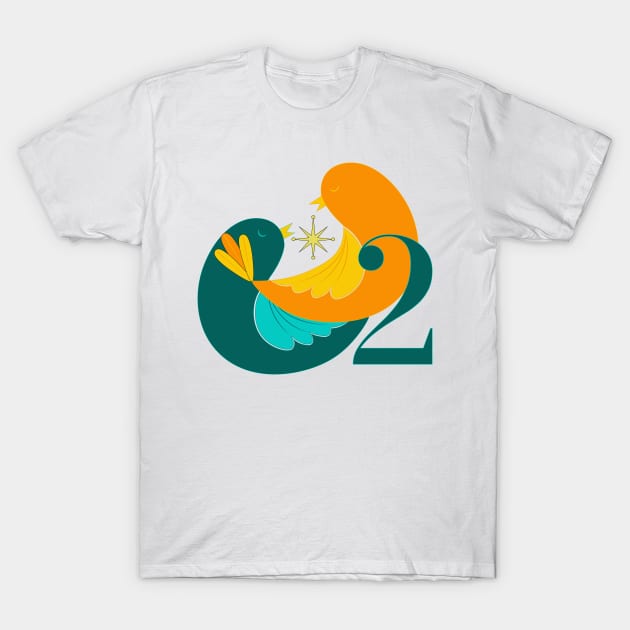 2 turtle doves T-Shirt by bluehair